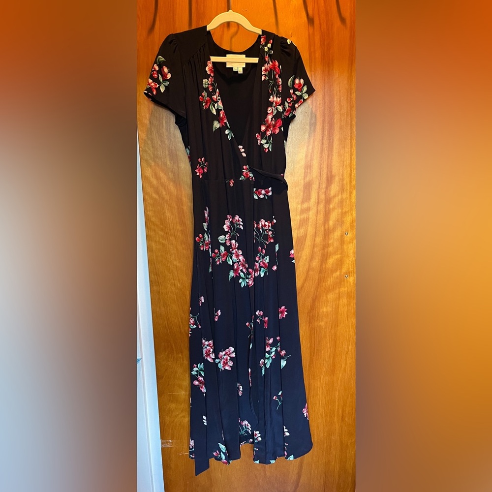 Sezane Flower Wrap Dress